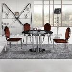 4seater glass extendable dining table
