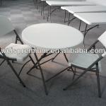 Round shape blow moulded foldable table,blow moulded furnitures in different sizes