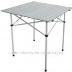 Square folding aluminum camping outdoor table/Foldable aluminum picnic table