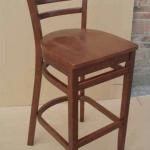wooden bar high chair-21-07-A21BS