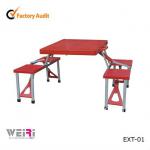 Plastic Folding Table and Chair Set/ Space-saving Dining Table-EXT-1