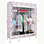 Hot sales modern coloful portable assemble fabric wardrobe for bedroom