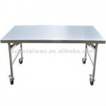 stainless steel foldable table/odm kitchen work shelf/dining room furniture