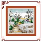 NKF Korean view-Winter hand made cross stitch-F152