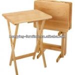 Pind wood folding tea table-HY-1953-1