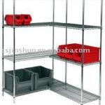 Industry prevent static cart and wire shelving/display shelf