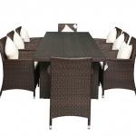 MD-136 PE Rattan cheap dark Brown Rattan furniture