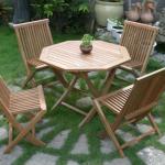 Java wooden garden furniture set