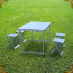 Aluminum folding table and chairs
