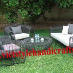 Poly rattan sofa set