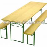 HE-203,Wooden Folding Beer Table Set/Beer Table and Bench/Wood Garden/Patio/Outdoor Table set