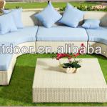 Beautiful white rattan outdoor furniture-DH-1002