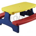 outdoor plastic picnic children table with four seats
