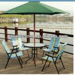 outdoor leisure foldable furniture1 table and 4chairs 6 set-