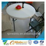 2013 hot sale outdoor furniture high quality HDPE white round folding round foldable table