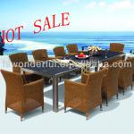 WF-2113 outdoor granite table set with marble stone table