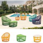 UV-resistant Colorful Wicker Outdoor Furniture