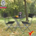 Shabby chic wood garden folding tables and chairs-LWJW06822,06669