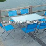 7pcs garden folding table and chair