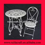 stylish metal white floding table and chair-RF81506/RF81507