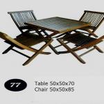 Good Teak solid wooden garden set table and chair from Thailand