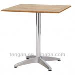 aluminium wood table