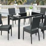 Hand-weavon Rattan Restaurant Dining Tables And Chairs LG-S-253