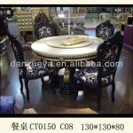 French style solid wooden carving dinning room set CT0150#