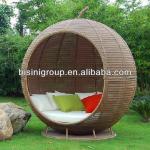 Round wicker rattan outdoor daybed (BF10-R107)