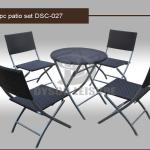 3 pc set rattan patio set outdoor table chair