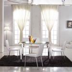 2013 dining room stainless steel frame dining set