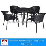 New beautiful Cheap wicker furniture poly rattan table&amp;chairs ES-1403