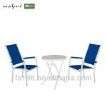 new style metal tube and tempered glass table set Coffee table chair set