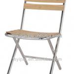 new design aluminum wood folding chair YC054