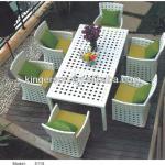 best gray rattan wicker furniture dining set-outdoor furniture