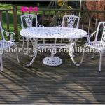 popular white outdoor cast aluminium garden sets-HS-C-55