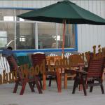 outdoor furniture with umbrella