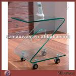 Removable Z-shaped modern crystal lucite tea table-MW-TCN-117