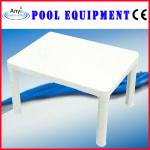 White plastic outdoor furniture