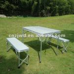 portable folding aluminiumn camping table and stool set