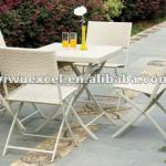 Garden Furniture Folding Wicker Table Chair Set