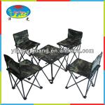 Camping folding table and chairs set for 4 person