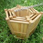 HEXAGONAL FLOWER STAND MADE FROM NATURAL BAMBOO