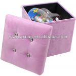 EU Standard FOLDING Microfiber SuperSoft Suede home goods STORAGE OTTOMAN Manufacturer (High quality&amp;Low price)