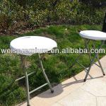 Blow Moulded Metal Leg Folding Stool With Handle-FS040