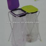 Double PP Plastic Covers Metal Rushbin On Hot Sales