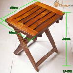 New Small Vintage Handmade Wood Stool,Foldable Wooden Stool LF-1781 SC