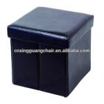 pu faux leather folding storage ottoman