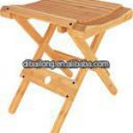 Wood folding stool