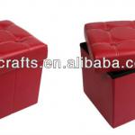 New design cube PU ottoman
